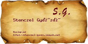 Stenczel Győző névjegykártya